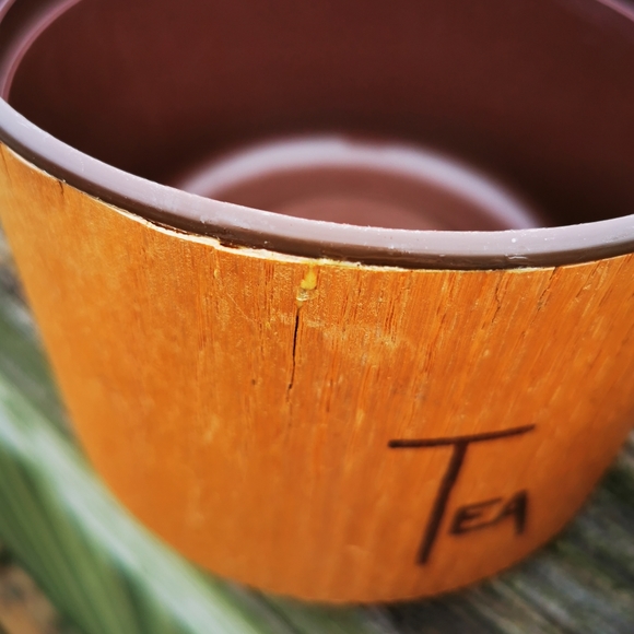 Vintage Wooden Stackable Coffee and Tea Canisters - Picture 6 of 14